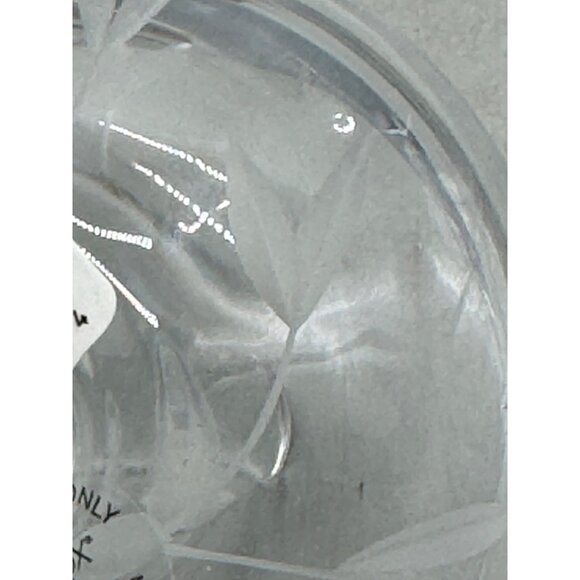 Lenox Opal Innocence clear Crystal Ring Holder embossed floral 3.5 READ NEW - Picture 4 of 9